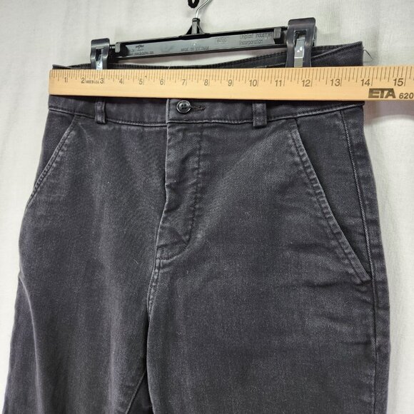 Everlane The Utility Straight Leg Pant Size 2 Faded Black High Rise Cropped - Picture 7 of 12